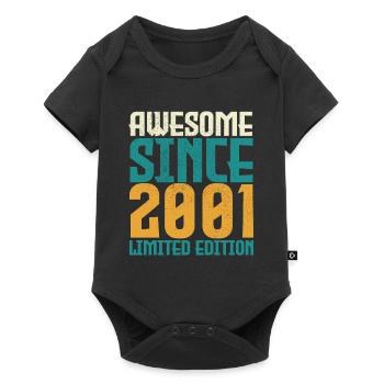 Awesome seit 2001 limitierte Auflage. - Baby Premium Kurzarmbody - Schwarz - Vorne