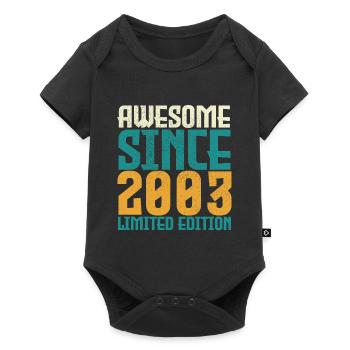 Awesome seit 2003 limitierte Auflage. - Baby Premium Kurzarmbody - Schwarz - Vorne