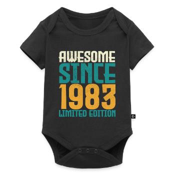 Awesome Since 1983 limited edition. - Baby Premium short-sleeve bodysuit - black - Front