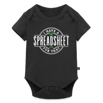 I have a spreadsheet for this table accountant - Baby Premium short-sleeve bodysuit - black - Front