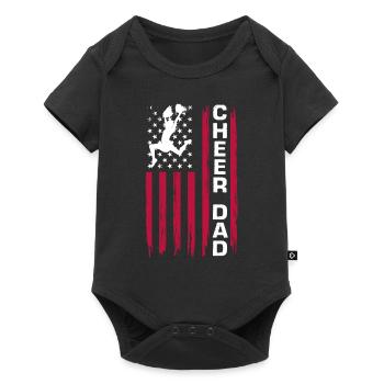 Lustiges Cheerleader Cheerleading Geschenk - Baby Premium Kurzarmbody - Schwarz - Vorne