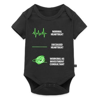 Consultant en investissement Bourse - Body à manches courtes Premium Bébé - noir - Devant