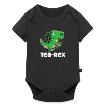 Tea-rex Dinosaur Paleontology Tyrannosaurus - Baby Premium short-sleeve bodysuit - black - Front