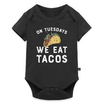 Taco Mexican Food Mexico Tortilla Burrito - Baby Premium short-sleeve bodysuit - black - Front