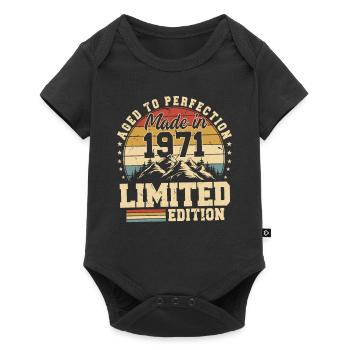 Aged to perfection made in 1971 - Baby Premium short-sleeve bodysuit - black - Front