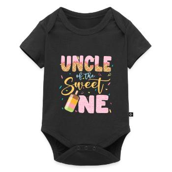 Oncle du Sweet One Best Uncle Crème glacée - Body à manches courtes Premium Bébé - noir - Devant