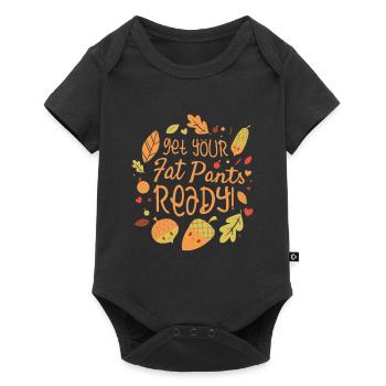Préparez votre pantalon gras reconnaissant - Body à manches courtes Premium Bébé - noir - Devant