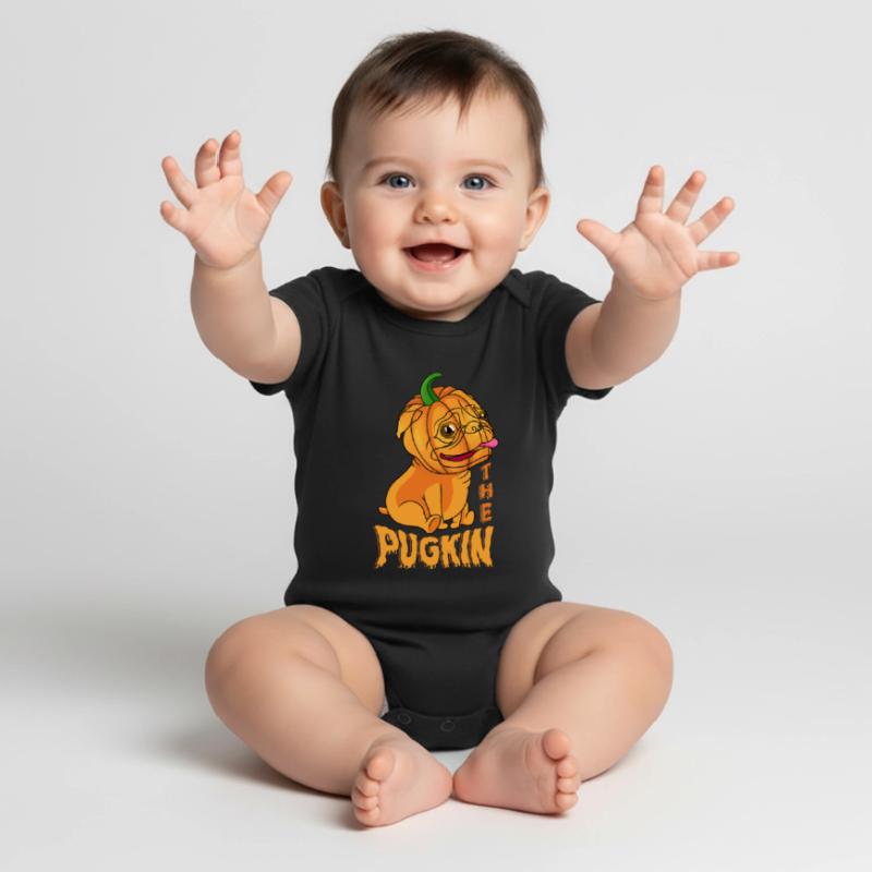 Der Pugkin-süßes Oder Baby Premium Kurzarmbody