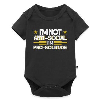 Camping Randonnée Cadeau Campeur Randonneur En Plein Air - Body à manches courtes Premium Bébé - noir - Devant