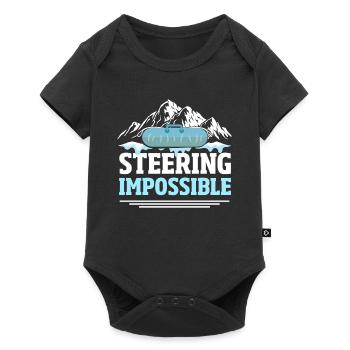 Snow Tubing Ice Tube - Baby Premium short-sleeve bodysuit - black - Front