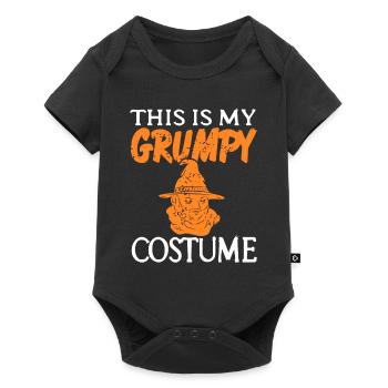 This Is My Grumpy Costume Funny Retro Halloween - Baby Premium short-sleeve bodysuit - black - Front