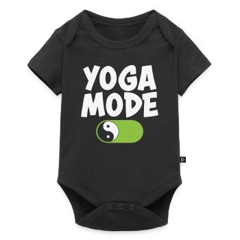 Yoga Mode Yoga Quotes - Baby Premium short-sleeve bodysuit - black - Front