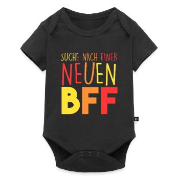 Suche nach einer neuen BFF - Baby Premium Kurzarmbody - Schwarz - Vorne