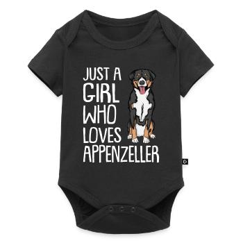 Appenzeller Mountain Dog Gift Dogs - Baby Premium short-sleeve bodysuit - black - Front