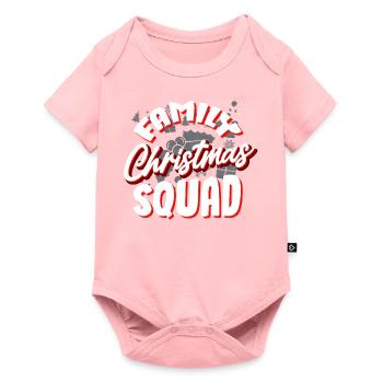 Fête de Noël de la famille, Fête de Noël - Body à manches courtes Premium Bébé - rose - Devant