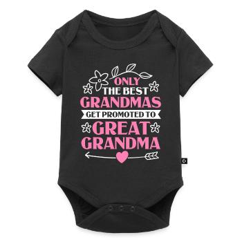 Arrière-grand-mère Grand-mère Arrière-grands-parents Grand-mère - Body à manches courtes Premium Bébé - noir - Devant