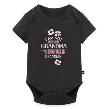 Arrière-grand-mère Grand-mère Arrière-grands-parents Grand-mère - Body à manches courtes Premium Bébé - noir - Devant
