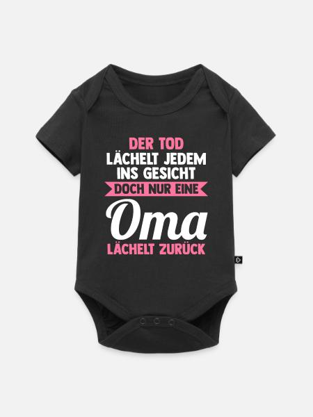 Großmutter Großmama Omi Oma - Baby Premium Kurzarmbody - Schwarz