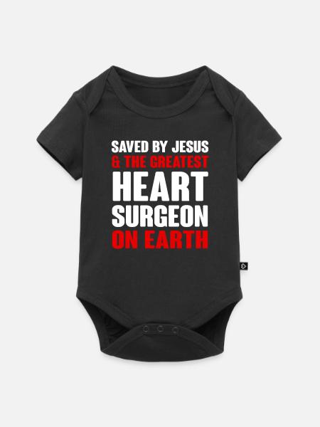 Operation Herz Geschenk - Baby Premium Kurzarmbody - Schwarz