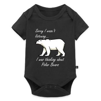 Thinking About Polar Bears Wilderness Adventure - Baby Premium short-sleeve bodysuit - black - Front