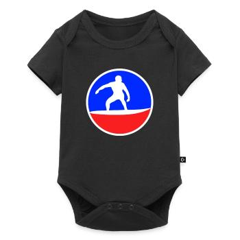 Logo de surf - Body à manches courtes Premium Bébé - noir - Devant