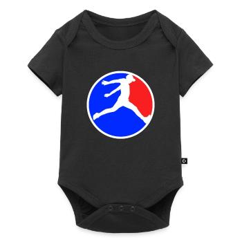 Parkour Logo - Baby Premium short-sleeve bodysuit - black - Front