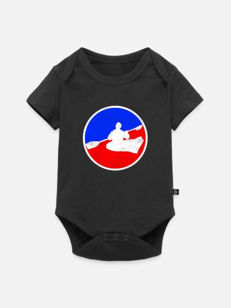 Kanusport Logo - Baby Premium Kurzarmbody - Schwarz