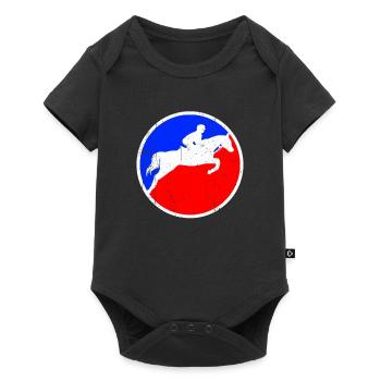 Logo de l’équitation - Body à manches courtes Premium Bébé - noir - Devant