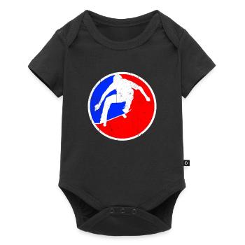 Logo du patinage - Body à manches courtes Premium Bébé - noir - Devant