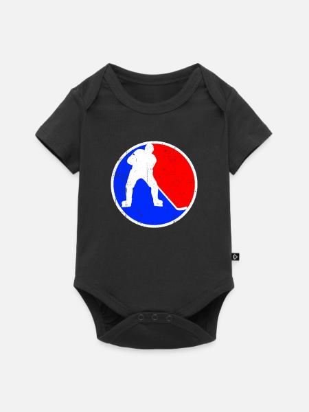 Eishockey Logo - Baby Premium Kurzarmbody - Schwarz