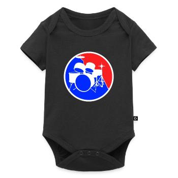 Logo de la batterie - Body à manches courtes Premium Bébé - noir - Devant