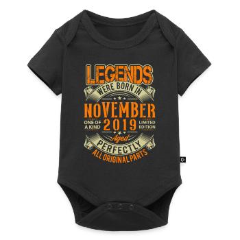 Légende de l’anniversaire de novembre 2019 - Body à manches courtes Premium Bébé - noir - Devant