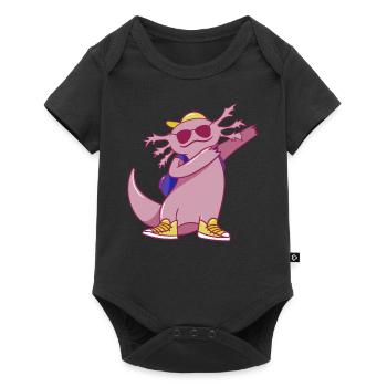 Axolotl Danse Drôle Dabbing Axolotl - Body à manches courtes Premium Bébé - noir - Devant