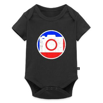 Logo de la photographie - Body à manches courtes Premium Bébé - noir - Devant