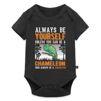 Chameleon Gift Chameleon - Baby Premium short-sleeve bodysuit - black - Front