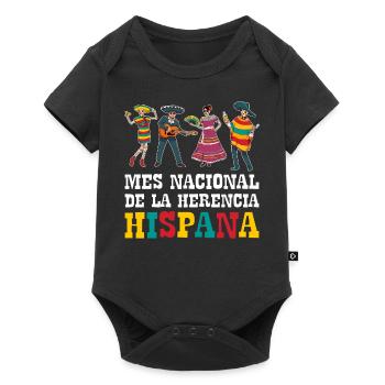 Hispana Mois du don du patrimoine hispanique - Body à manches courtes Premium Bébé - noir - Devant