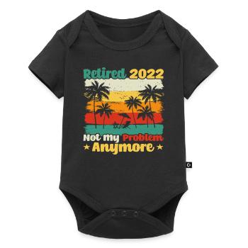 Retired 2022 Not My Problem Anymore Retro - Baby Premium short-sleeve bodysuit - black - Front