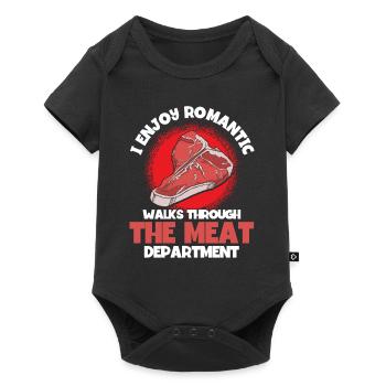 Meat Lovers Saying Funny BBQ Meat Steak - Baby Premium short-sleeve bodysuit - black - Front