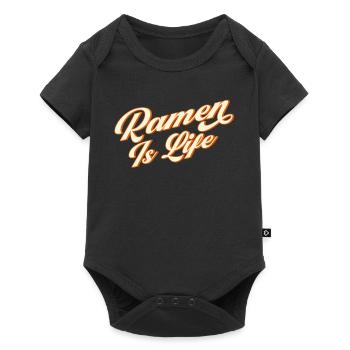 Ramen Nudel Liebhaber Essstäbchen Japanische Nudel - Baby Premium Kurzarmbody - Schwarz - Vorne