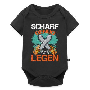Scharf Genug Sie Alle Flach zu legen Forstwirt - Baby Premium Kurzarmbody - Schwarz - Vorne