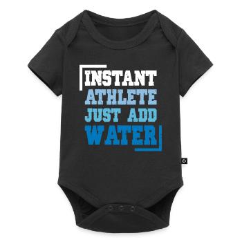 Swimmer Swimming Instant Athlete Just Water - Baby Premium short-sleeve bodysuit - black - Front