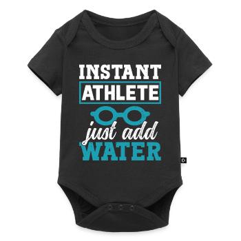 Swimmer Swimming Instant Athlete Just Water - Baby Premium short-sleeve bodysuit - black - Front