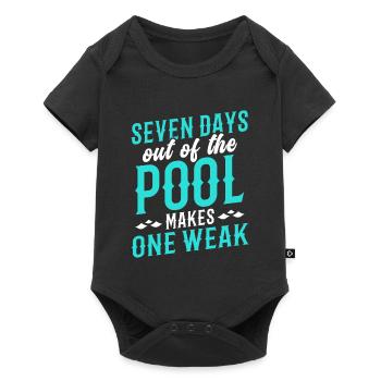 Swimmer Seven Days Out Of Pool Makes One Weak - Baby Premium short-sleeve bodysuit - black - Front