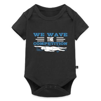 Schwimmen Schwimmer We Have The Competition - Baby Premium Kurzarmbody - Schwarz - Vorne