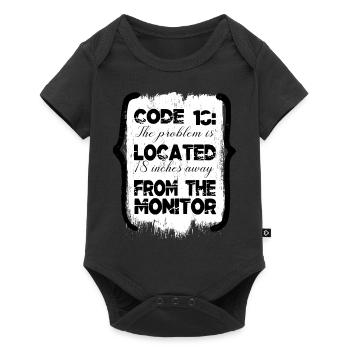 encrypt equestrian hacking computer codes fun - Baby Premium Kurzarmbody - Schwarz - Vorne