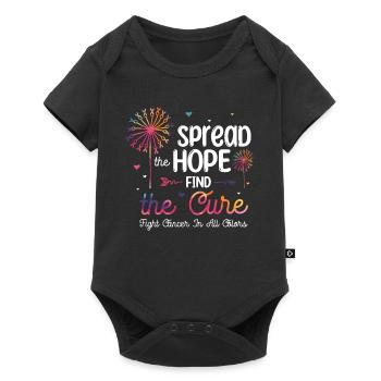 Combattez le cancer de toutes les couleurs - Body à manches courtes Premium Bébé - noir - Devant