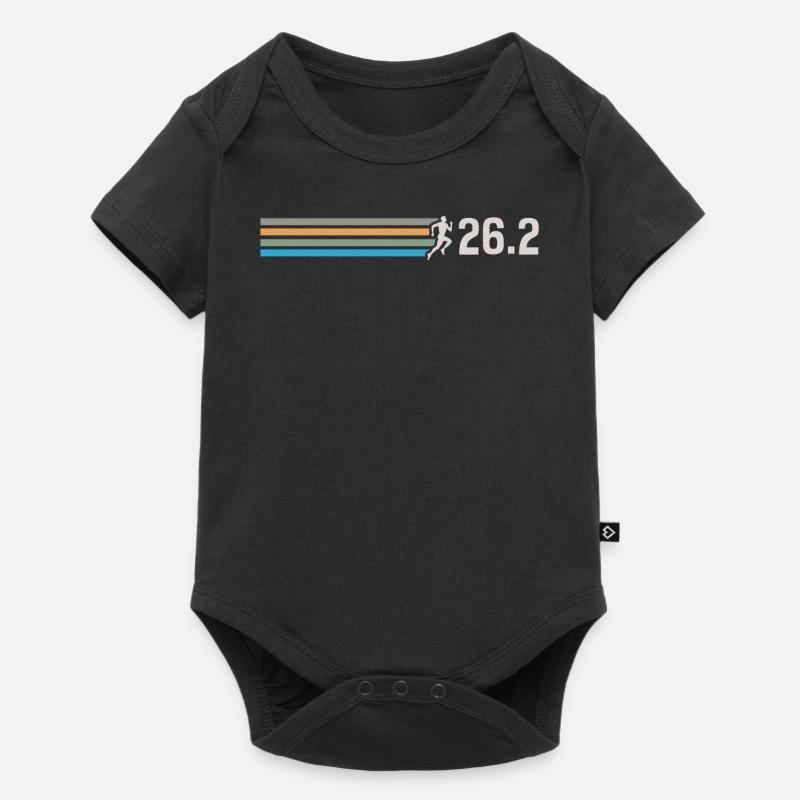 Half Marathon, Marathon, Runner - Baby Premium short-sleeve bodysuit - black
