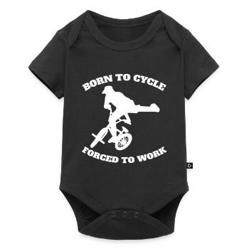 Cycling Mountain Bike Cycling Cycling Tour - Baby Premium short-sleeve bodysuit - black - Front