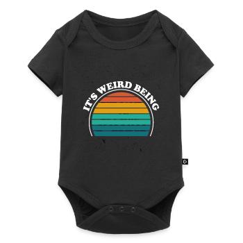 It's Weird Being Quotes Mental Health - Baby Premium short-sleeve bodysuit - black - Front