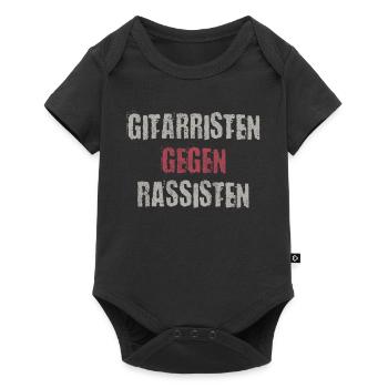 Gitarristen gegen Rassisten Punk Antirassismus - Baby Premium Kurzarmbody - Schwarz - Vorne